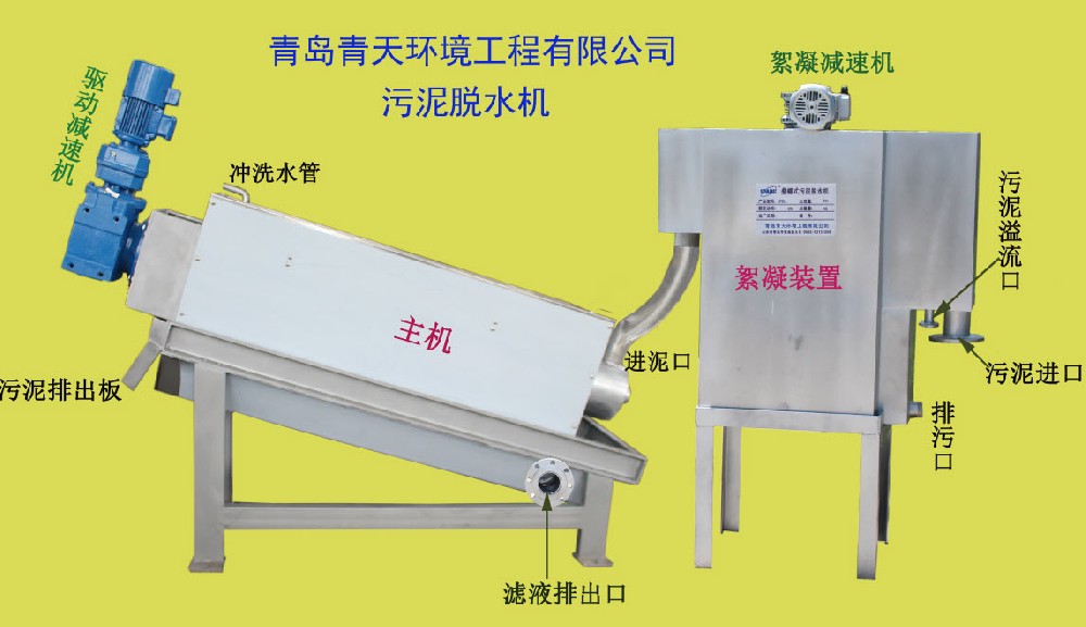 Domestic Sewage Treatment Stacked Screw Sludge Dewatering Machine